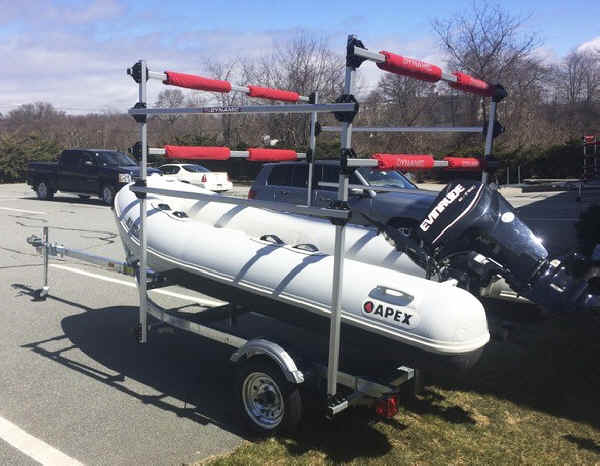 Boat Rack over RIB on trailer