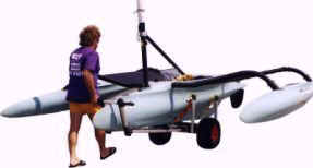 Trimaran Windrider 16 or Wind Rider 17 Launching Dolly