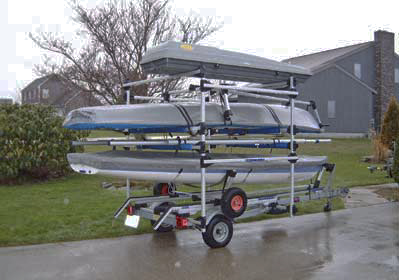 Seitech Trailer Conversion Racks for Small Sailboats, and other Boats