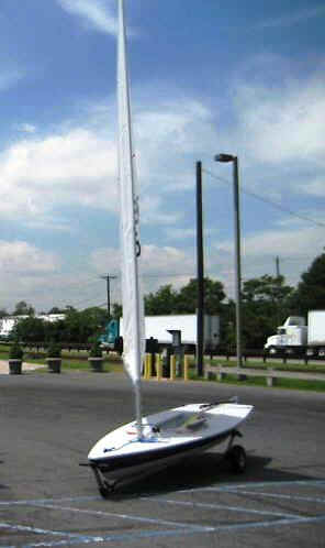 Seitech Dolly with a Laser Sailboat