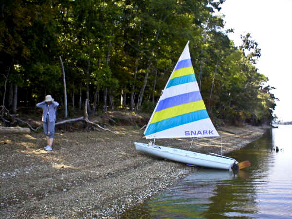 Super Snark Sailboat on the Beach