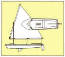 Sunflower 3.3 Sailboat outline