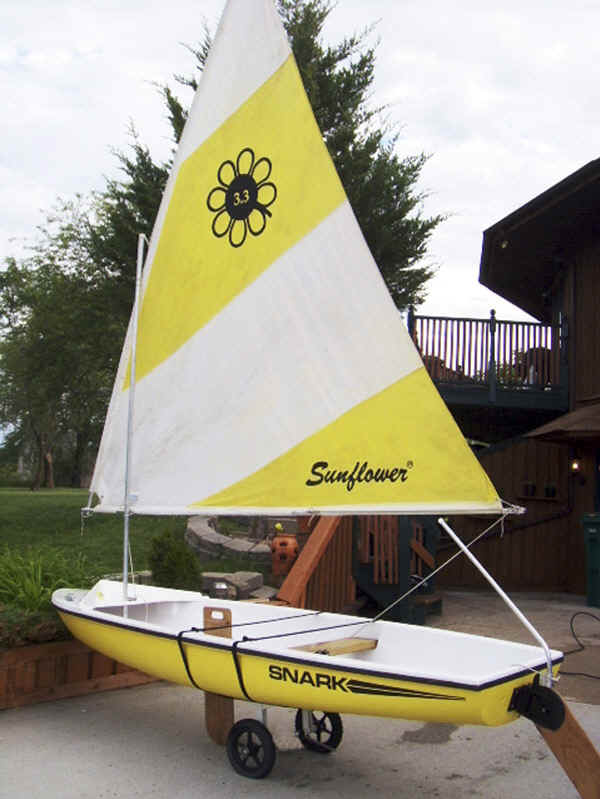 KC-11 Cart used with a Snark Sunflower Sailboat