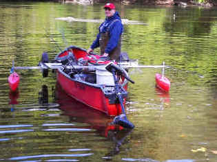 Red Cplor Stabilizer Canoe Floats