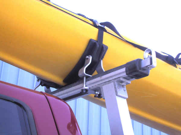 Kayak Saddles on Truck Rack