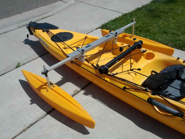 Fishing in Kayak with Hydrodynamic Floats