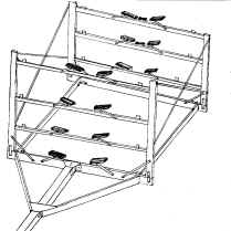 Trailex Trailer for 4 Laser or Sunfish Sailboats