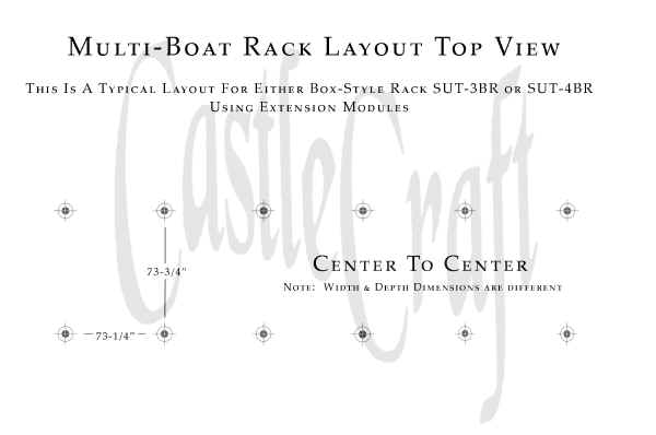 Trailex Rack Box Outline Multi Top-View