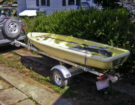 Snark Sunflower Sailboat on a Trailex SUT-200-S Trailer