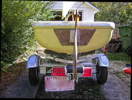 Trailex SUT-200-S shown with Snark Sunflower Sailboat