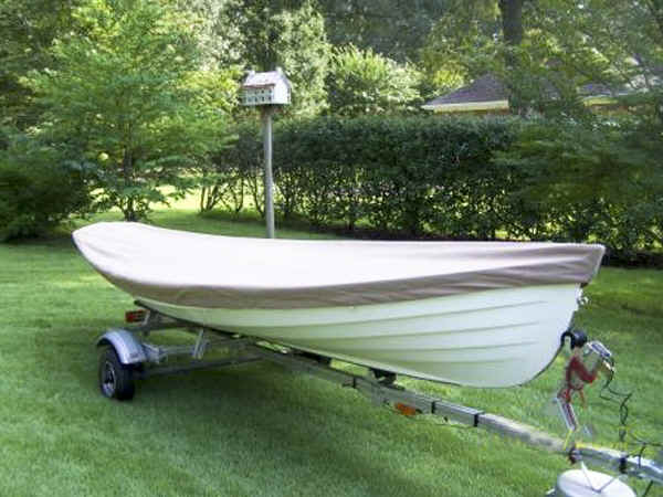 Melon Seed Rowing Skiff on the Trailex-SUT-500-S Boat Trailer 