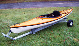 12' Swift Kayak on Trailex Universal Dolly