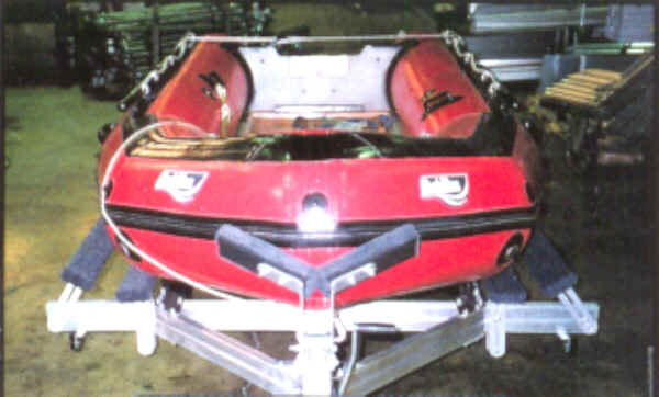 Achilles Iflatable Boat on a Trailex Trailer