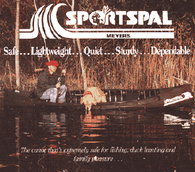 Sportspal S-14 with dog and hunter